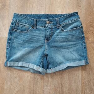 Time and Tru Jean Shorts with Cuffed Hem size 4